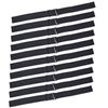 10 Pcs Black Adjustable Elastic Bands Adjustable Straps for Making Wig Cap Accessories (1 x 12 Inch)