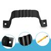 VYH Downspout Adapter Gutter Downspout Strap 2x3 Leader Strap 2x3 2pcs (Black)