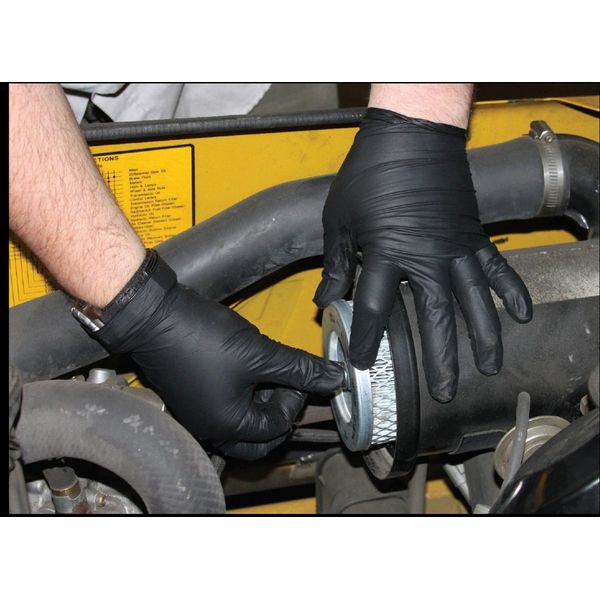 The Black Diesel, Powder Free Disposable Gloves, 4.5 MIL, Black [Price is Per Box] Size XL