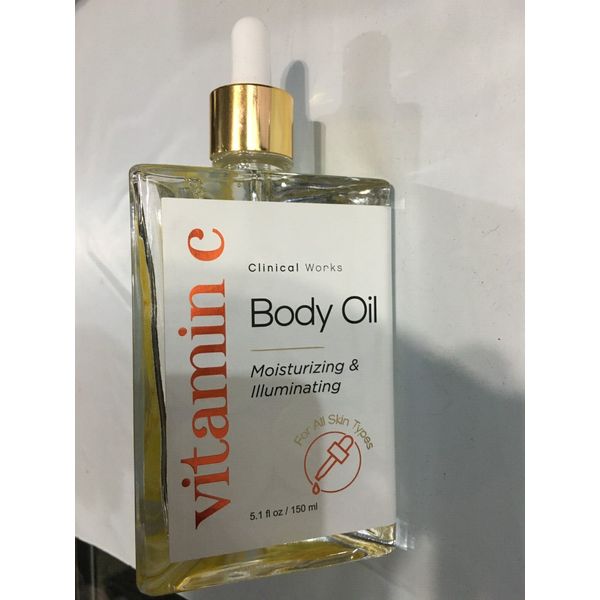 Clinical Works Vitamin C Body Oil Moisturizing & Illumination 5.1 fl New