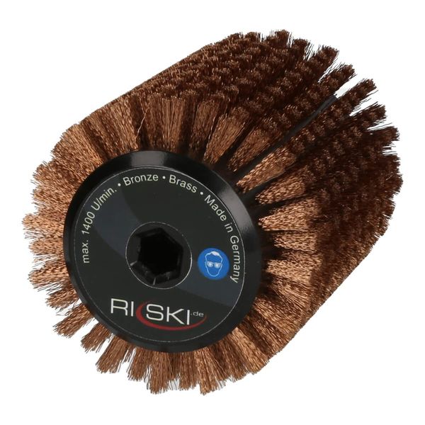 RiSki Ski Round Brush Bronze Rotor Brush 100 mm