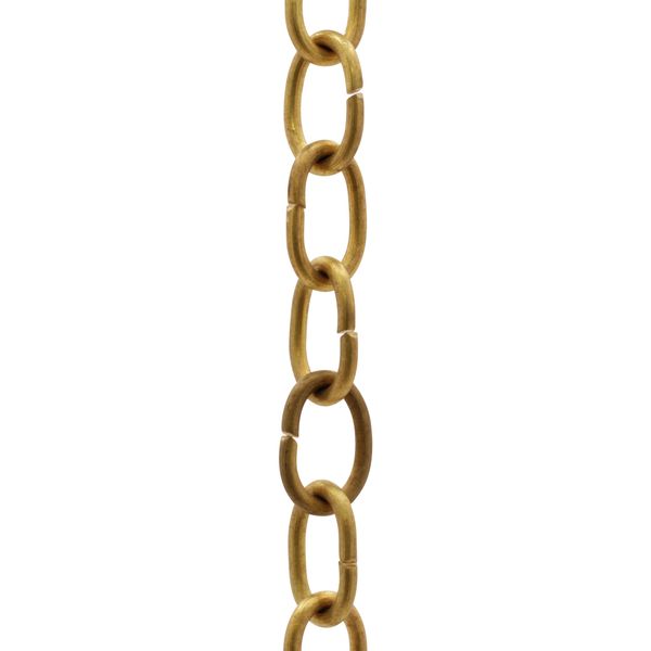 RCH Hardware CH-06-AB-3 Decorative Solid Brass Chain for Hanging, Lighting - Light Oval Unwelded Links (3 ft/1 Yard)