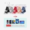 Owtec OWL-STD03-BK Aluminum Stand for Smartphones and Tablets, Adjustable Angle, Can Be Charged While Placed, Compact, Foldable, Black