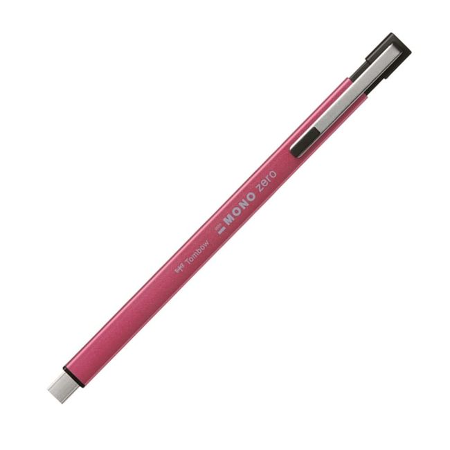 Tonbo Pencils Mono Zero Metal Square Eraser, safety pink