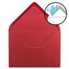 A5/C5 sets, two colourful cards with envelope and insert 10 Sets 15-Rosenrot