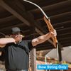 PATIKIL Bow String Replacement,12 Strands Recurve Bowstring with Nock Point for AMO 68" Traditional Bow, Black