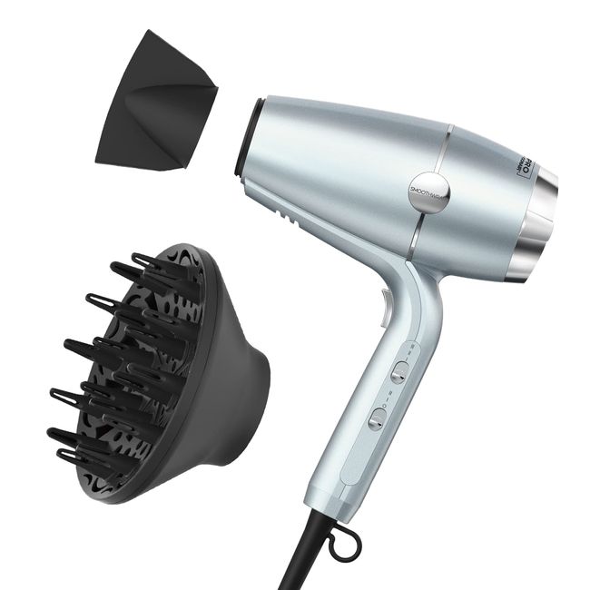 CONAIR INFINITIPRO SmoothWrap Hair Dryer, 1875W Hair Dryer with Diffuser, Blow Dryer for Less Frizz, More Volume and Body, with Advanced Plasma Technology and Ceramic Technology