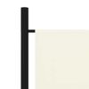 CHARMMA 5-Panel Room Divider Cream White 98.4"x70.9"