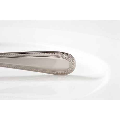 Fortessa Caviar 18/10 Stainless Steel Flatware Serving Spoon, 8.2-Inch