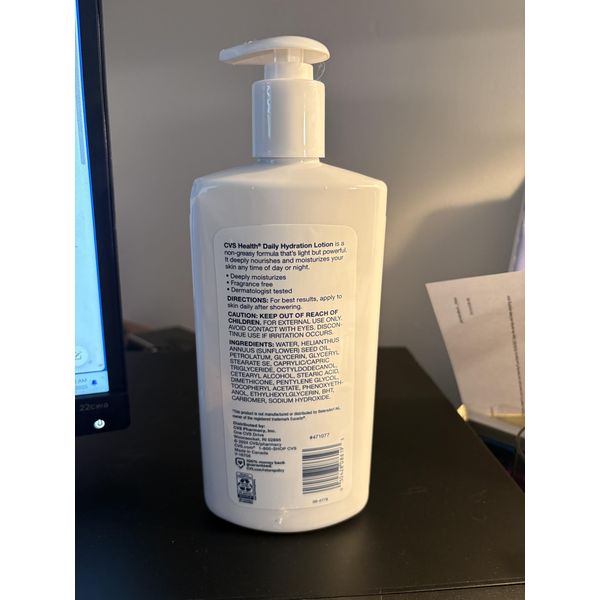 DAILY HYDRATION LOTION LIGHTWEIGHT FORMULA FRANGANCE FREE 16 FL OZ