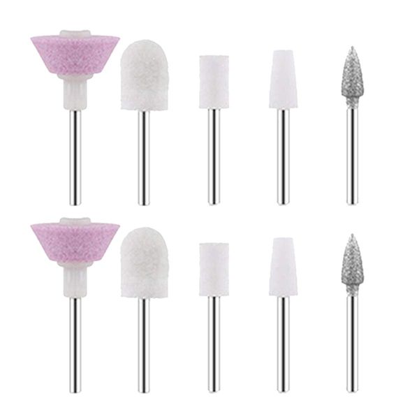 10 Pieces Nail File Replacement Head Refills for Perfect Finishing and Well Touch Salon Nails Electronic Nail File and Full Manicure