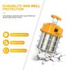 80W LED Temporary Work Light Linkable Plug-n-Play Construction Jobsite Lightings