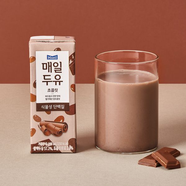 Maeil Soymilk Chocolate 190ml 24 packs [Guaranteed arrival] [KRW 1,500 discount per box when purchasing multiple items]