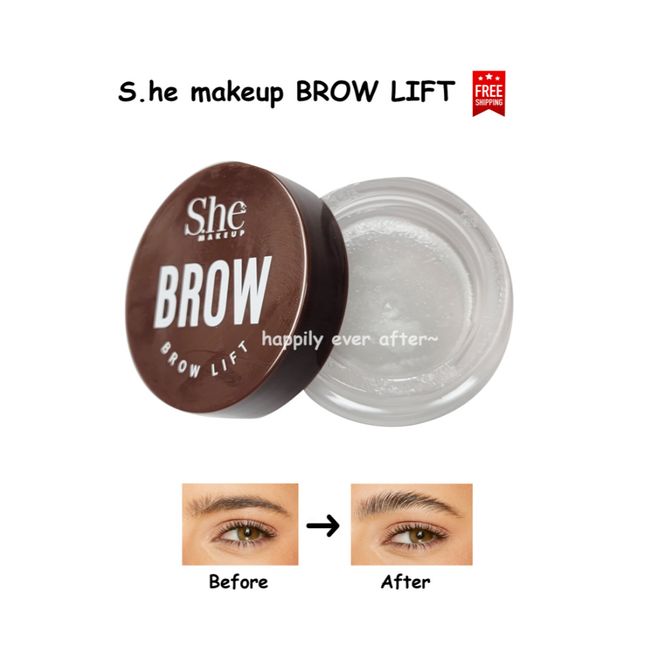 S.he makeup Brow Lift/ Brow Wax - Strong Hold Brow Wax for All, US STOCK