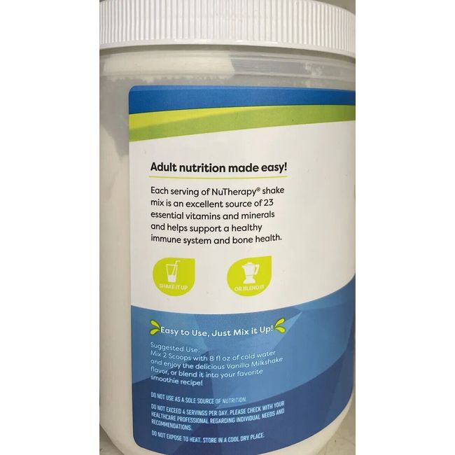 Nu-Therapy nutritional protein Powder, Creamy vanilla 9 g protein shake mix