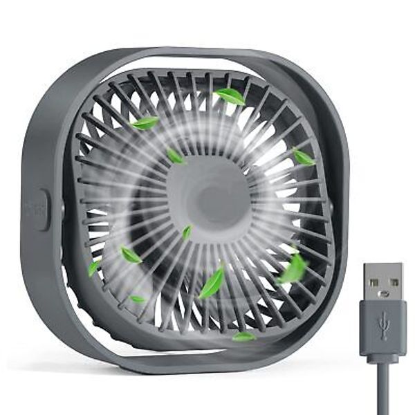 Small USB Desk Fan,3 Speeds Portable Table Fan, 4 inch Personal Mini Fan,Smal...