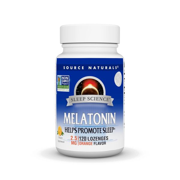 Source Naturals Melatonin 2.5 mg - 120 Orange Flavored Lozenges
