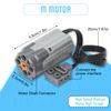 Zylopa 5pcs Power Function Technic Motor Kit AA Battery Box IR Receiver Remote Control Technic Parts