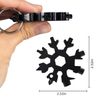 18-In-1 Stainless Steel Multi-tool Snowflake EDC Wrench Screw & Hex Driver