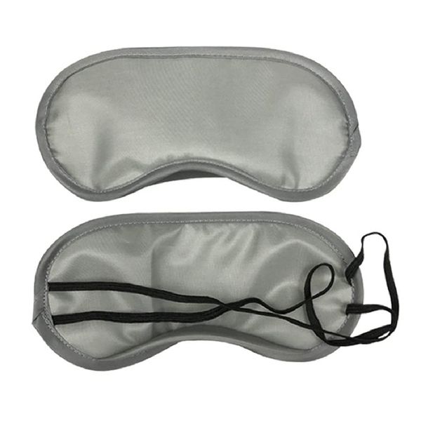 CMJ 2 x Grey Eye Mask Travel Sleep Masks Eyemask Blindfold with Nose Pad