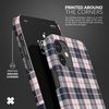 Tirita Personalised Initials Custom Hard Phone Case Compatible with iPhone 11 Black Red White Check