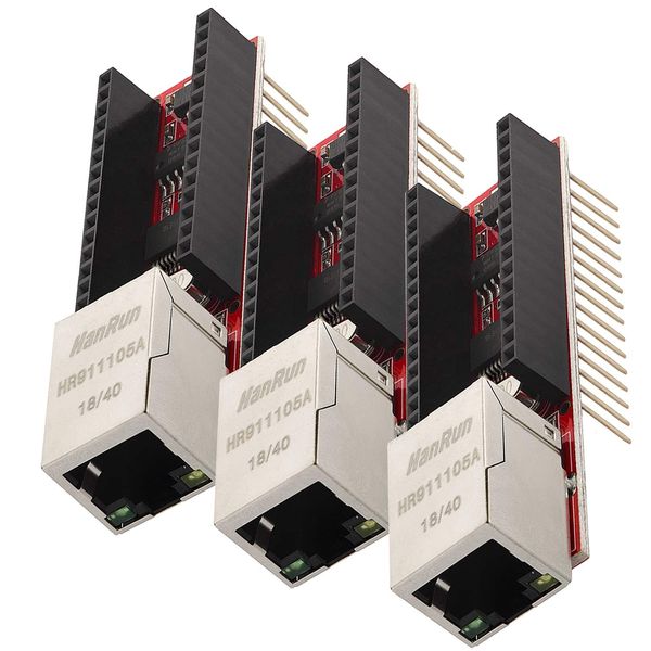AZDelivery 3 x Ethernet Shield compatible with Arduino Nano V3 including E-Book!