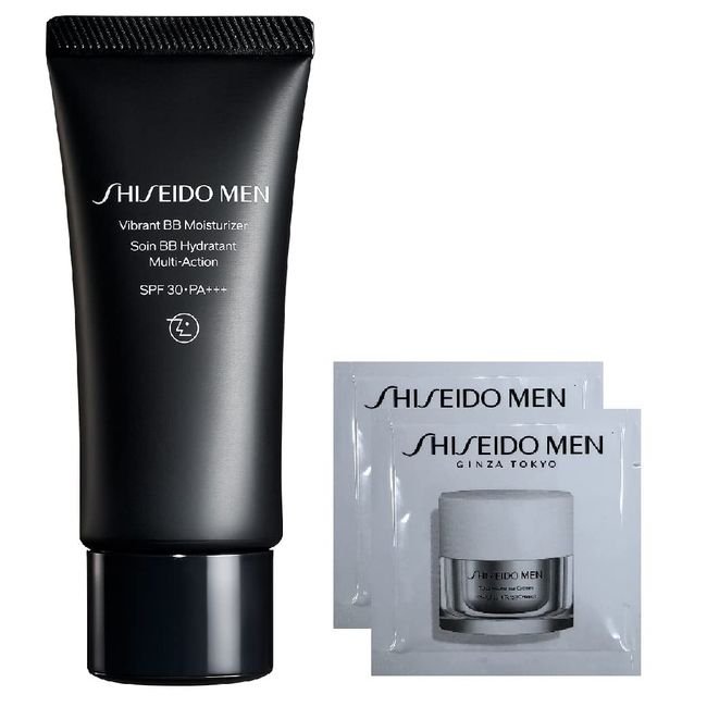 SHISEIDO MEN Vibrant BB Moisturizer with Trial Sample Men's, Men's, Daytime Cream, BB Cream, 1.4 oz (40 g)