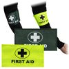 Triple Pack Green Identification First Aider Aid Badge Universal Sleeve Armband