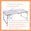 Qimu Multifunctional 4FT Folding Table Lightweight Portable Table For Outdoor Dining Tables Picnic Table