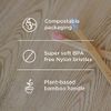 TreeBird Kids Bamboo Toothbrush 6-Pack | Super Soft Bristles | Eco-Friendly Dental Care for Children | Compostable Natural Organic Wood Handles | Colorful BPA-Free Brushheads