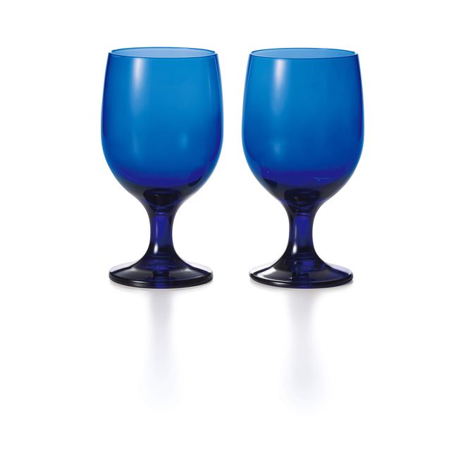 Apex Heart GB-1462 Pair Glass, Wine Cup, 11.8 fl oz (350 ml), Grand Blue, Made in Japan