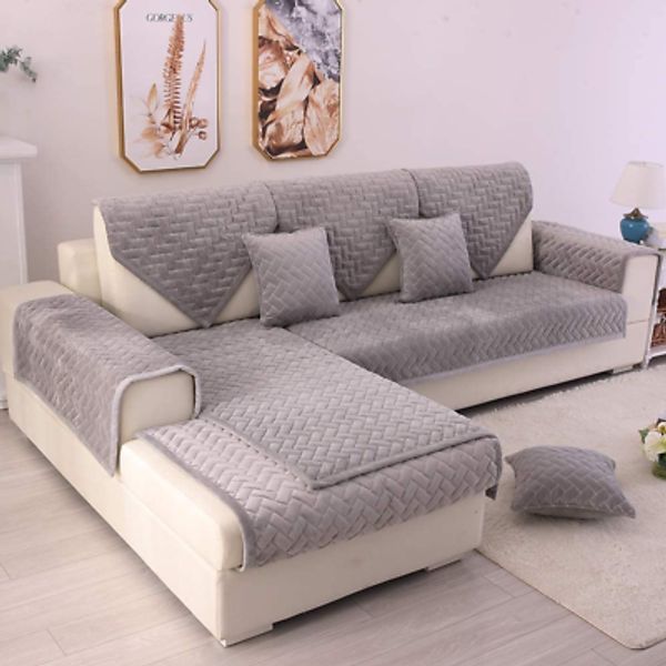 Sectional Sofa Couch Covers Anti-Slip Sofa Slipcover for Dogs Cats Pet Love Seat