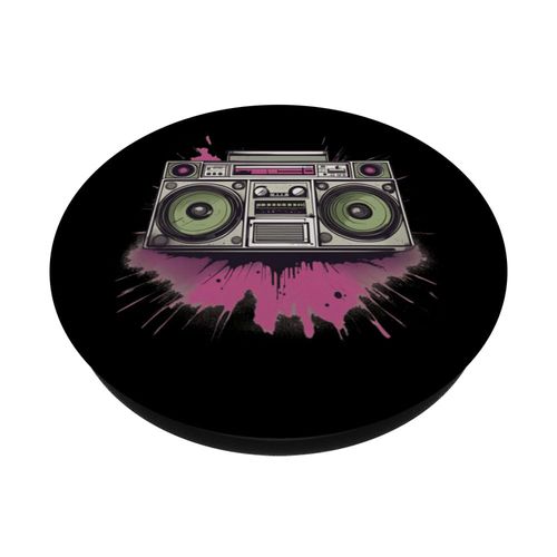 80s 90s nostalgic retro-boombox bringing throwback-memories PopSockets Standard PopGrip