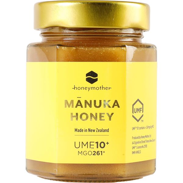 Manuka Honey MGO261 or higher (UMF10+), 8.8 oz (250 g), Genuine Product, UMF Association Certified, Pesticide Residual Inspection Passed, New Zealand Pesticide Free, Honey Mother (1 Piece)