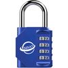 SISAV 4 Digit Combination Lock,Gym Padlock,Outdoor Combination Padlock,Suitable for School Lockers,Tool Boxes,Fences,Gate(Blue 1Pack)