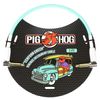 Pig Hog PCH1SGR Right-Angle 1/4" Seafoam Green Instrument Patch Cable, 1 Foot