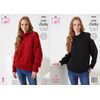 King Cole Celestial Super Chunky Knitting Pattern Ladies Sweaters (6064)