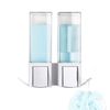 Compactor Double Soap Dispenser, PET + ABS, White