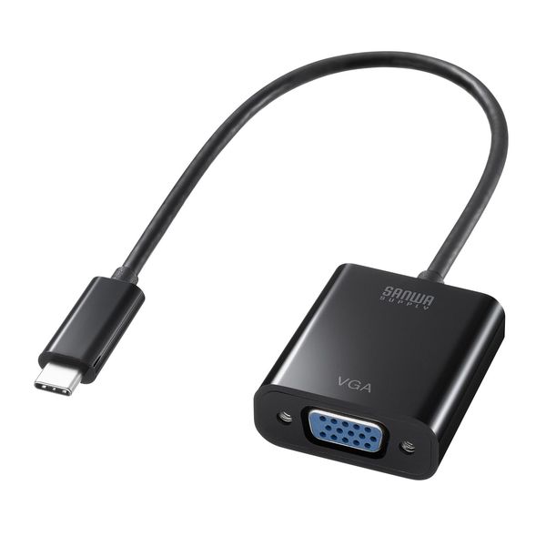 Sanwa Supply AD-ALCV02 USB Type C to VGA Adapter