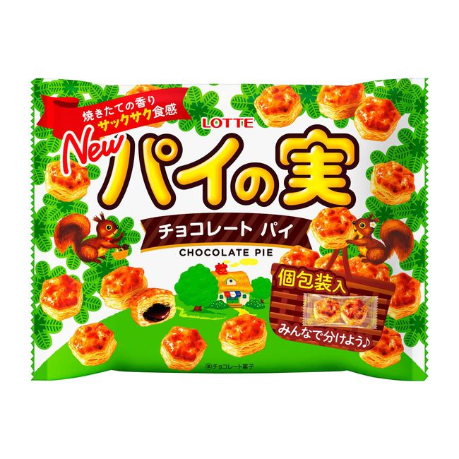 Lotte Pie Fruit Share Pack, 4.4 oz (124 g) (Including Individual Packaging)