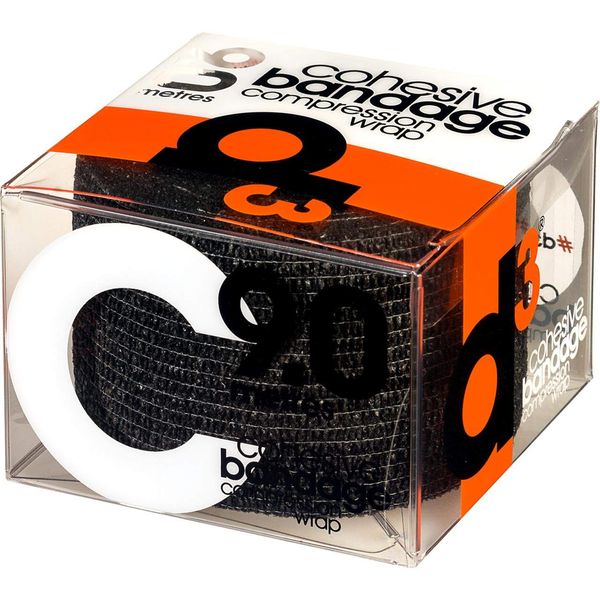 D3TAPE COHESIVE BANDAGE 50MM X 9M BLACK