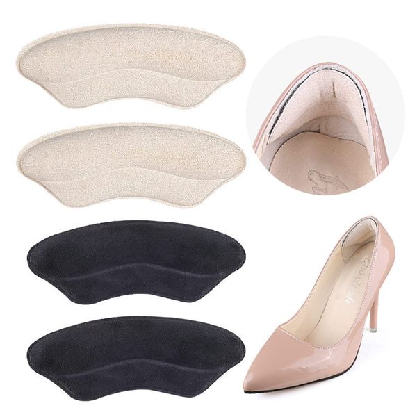 DOMINNE 2 Pairs Heel Pads, Soft Heel Grips, Heel Cushion Inserts, Self-Adhesive Insoles, Heel Protectors for High Heels Loose Shoes