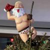 Tree Buddees Stripping Santa Funny Stripper Christmas Tree Topper - Large 10"