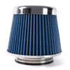 3"/3.5"/4" High Flow Inlet Dry Blue Air Filter Cold Air Intake Cone Replacement