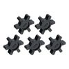 sourcing map 5pcs L075 Jaw Coupling Insert, Flexible Solid Type NBR Rubber Jaw Coupling Center Inserts for L Jaw Coupling L-Jaw Coupler Set, Black