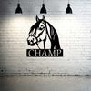 Personalized Horse Head Monogram by Sea Biscuit Metal Designs