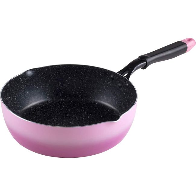 Wahei Freiz RA-9722 Deep Frying Pan, Ultra Deep Pan, 10.2 inches (26 cm), Stir-fry, Simmer, Roast, Boil, Deep Frying, Gas Fire Dedicated