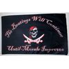 The Beating Will Continue Until The Morale Improves Pirate Flag 3' X 5' Banner