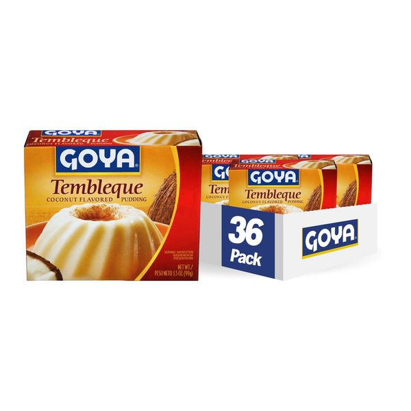 Goya Foods Tembleque Coconut Flavored Pudding, 3.5 Ounce (Pack of 36)