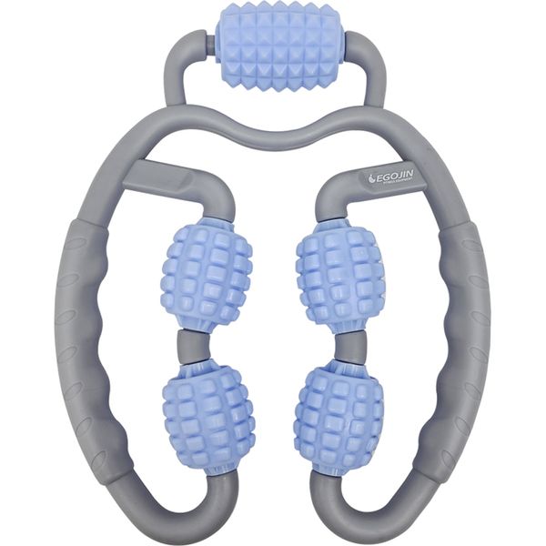 Gojin Relax 5 Massage Roller, Light Blue + Gray